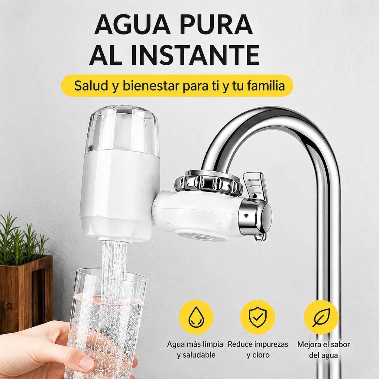 Purificador de agua para grifo