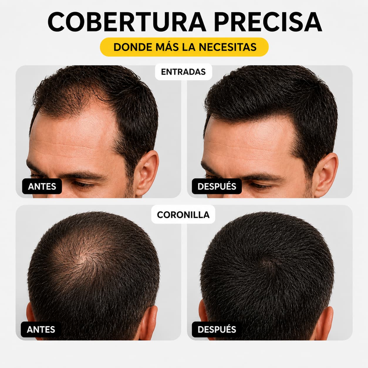 Toppík Rellenador de Cabello 3 en 1
