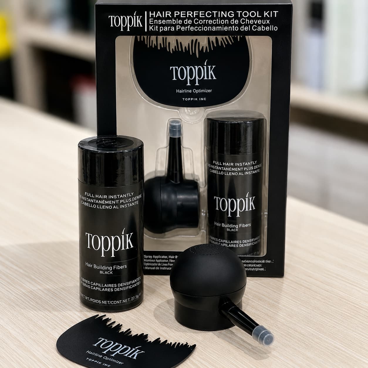 Toppík Rellenador de Cabello 3 en 1