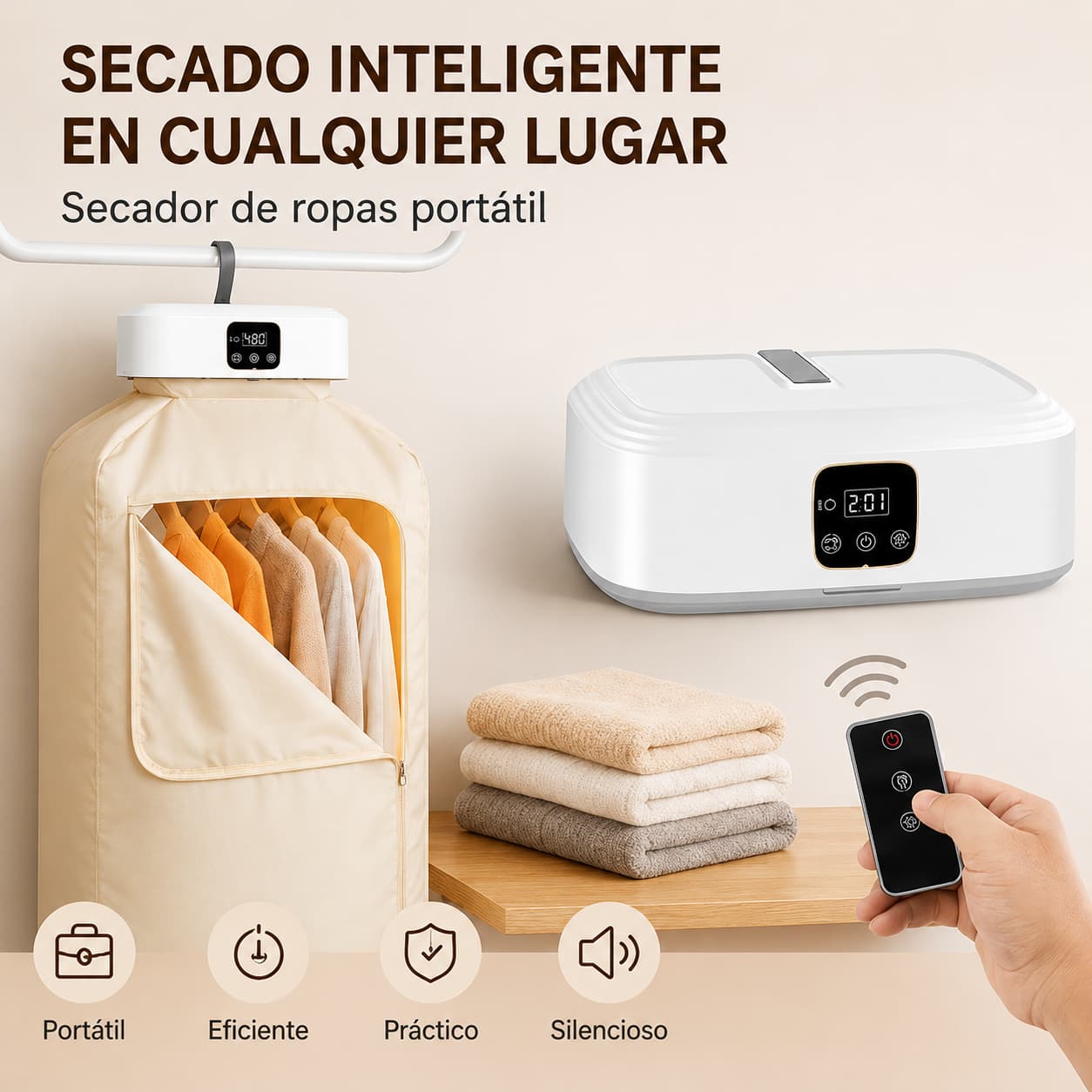 Secador de Prendas Portatil