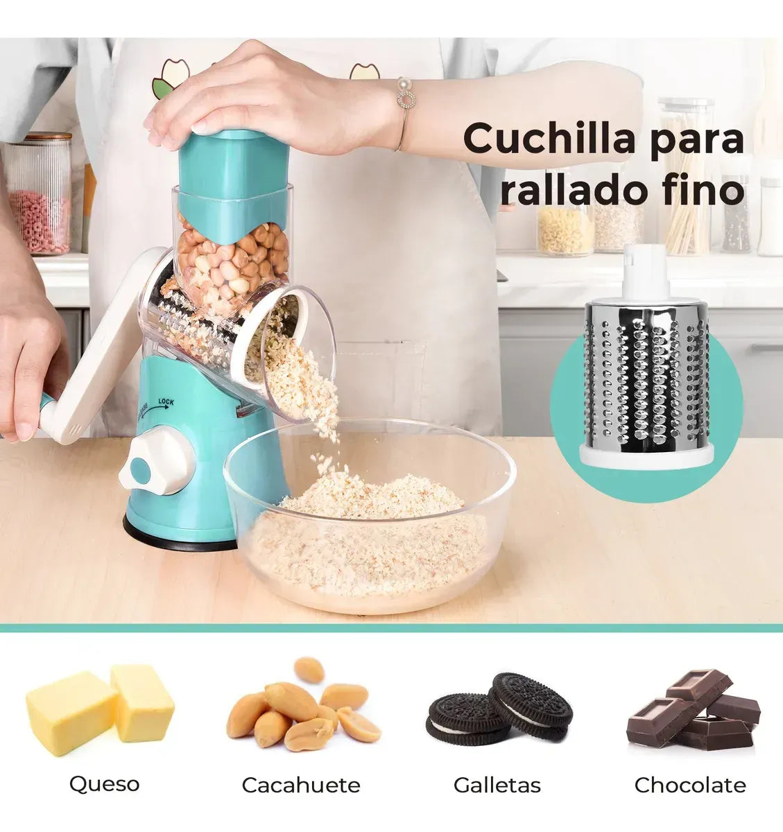 Rallador de Verduras 3 en 1